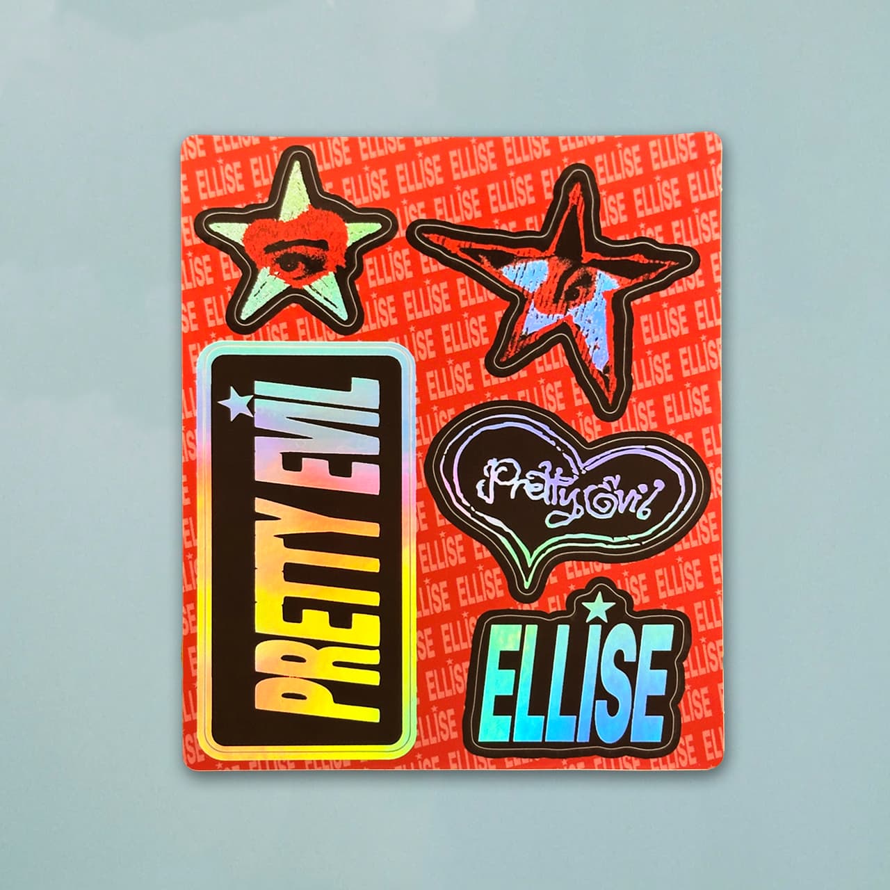 PRETTY EVIL Holofoil Sticker Sheet