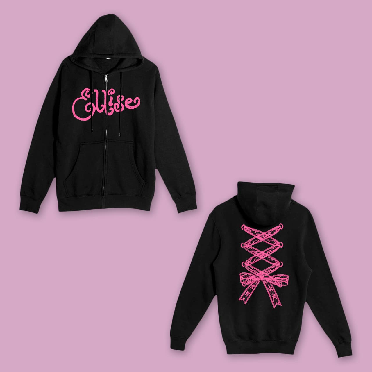 bedroom confessional zip up hoodie