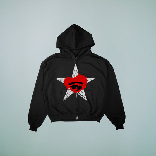 PRETTY EVIL zip up hoodie